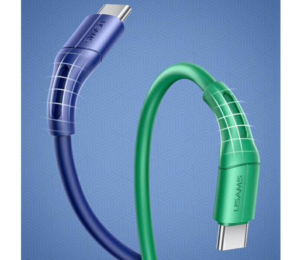 USAMS Kabel U68 USB-C 2A Fast Charge 1m niebieski SJ501USB03 - 1569025 - zdjęcie 8